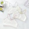 Em estoque Venda por Atacado Verão Desenvolvimento Roupa Íntima para Meninas Sem Esponja Camada Única Costas Bonitas Colete Anti-impacto para Alunos do Ensino Fundamental