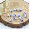 DIY jóias artesanais frisado acessórios 6mm tinta preta de bambu pequena orquídea cerâmica contas pulseira material atacado