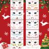 Pegatinas Navideñas Nuevas Transfronterizas Maquillaje Facial para Escenario Infantil Pegatinas Faciales Escenario de Fiesta Performance Tatuajes Lavables