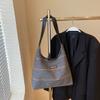 Bolso de Gran Capacidad para Mujer 2024 Invierno Nuevo Casual Hombro Axila Bolsa de Compras Trabajo Viajero Cuadros Bolso Tote