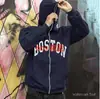 Moletom de Fleece 2026 com Zíper Completo, Design Gratuito, Processamento Gratuito, Transferência Térmica 2D, Padrões de Letras Impressos em 3D