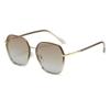 Nuevas gafas de sol polarizadas transfronterizas de moda europea y americana para mujer, montura grande, gafas de sol de conducción anti-UV Cyber Celebric para hombre.