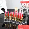 Soporte de exhibición de labiales transparente, organizador de escritorio para cosméticos, estante de exhibición de lápices de cejas multi-compartimento, al por mayor