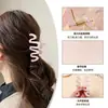 Accesorios al por mayor: Pinzas para el Cabello Súper Dulces y de Alta Gama con Forma de Ola, Elegantes Pinzas de Tiburón para Peinados Recogidos en la Parte Trasera de la Cabeza, Pasadores, Accesorios para el Cabello para Mujer