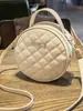 Bolsas para Mulheres 2025 Novo Estilo Carta Bordada Bolsa Transversal Ombro Pequena Redonda Casual Bolsa para Celular Bolsa de Ombro para Presente de Exportação