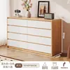 Cómoda para dormitorio de casa, mesita de noche, armario de suelo, armario de almacenamiento para sala de estar, cómoda de cajones de pared, armario de almacenamiento de gran capacidad, cómoda de cinco cajones