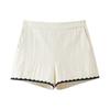 Exportación Transfronteriza Ropa de Mujer Verano 2025 Estilo Europeo y Americano Chaleco Bordado Suzhou + Conjunto de Shorts Mujer D16932/3F