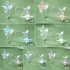 Aretes de Resina con Forma de Estrella de Cuatro Puntas Aurora Transparente para Mujer, Nubes Lindas y Dulces, Aretes sin Perforación, Aretes Pequeños Frescos y Sencillos