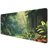 Producto exclusivo transfronterizo para Amazon: Alfombrilla de ratón popular con temática floral y de plantas, tamaño grande, engrosada, bordes sellados, alfombrilla de escritorio para juegos, antideslizante de goma