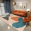 Atacado transfronteiriço de tapetes modernos e minimalistas para sala de estar, tapetes de área grande para sofá e mesa de centro, tapetes de veludo cristalino resistentes a manchas e fáceis de limpar