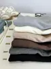 Camiseta Básica da Série Cashmere para Mulheres, Camiseta Macia de Modal para Outono e Inverno, Top de Malha de Alta Elasticidade de Luxo Leve