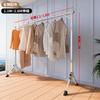 Estante Plegable de Piso de Varilla Única Secador de Ropa Interior Acero Inoxidable Balcón Tendedero Artefacto para Secar Edredones de Bebé