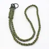 Correa de Cuello para Teléfono con Llavero Trenzada de Paracord Más Vendida Collar de Paracord Trenzado de Siete Hilos para Acampar al Aire Libre