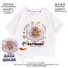 2025 Nuevo Conjunto de Dos Piezas de Mezclilla de Manga Corta de Algodón Puro para Niñas Estilo Veraniego con Lentejuelas de Capibara Moderno