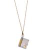 Collar con colgante de acero de titanio con letras de amor para chicas, estilo transfronterizo, con apertura para parejas, estilo nuevo, con personalidad y temperamento, cadena de clavícula.