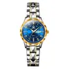 Reloj Diamond para Mujer con Doble Calendario Reloj de Regalo para Comercio Exterior Correa Sólida Resistente al Agua Luminoso Moda Mujer