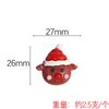 Yqt Papai Noel Boneco de Gengibre Alce Transfronteiriço Mini Brinquedo de Comida Acessórios de Resina DIY Acessórios de Pingente de Festival Enfeites