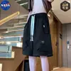 Nasaover Verão Tendência Estilo Hong Kong Shorts Masculino Casual Esportivo Design Calças de Cinco Pontos Finas Tamanho Grande