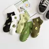Calcetines de mujer primavera y verano aguacate calcetines japoneses fruta calcetines bajos de barco para mujer venta al por mayor de fábrica exclusivo transfronterizo