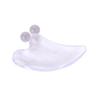 Tabla Especializada de Gua Sha Facial, Tipo Doble Bola de Resina Transparente, Herramienta de Belleza para Levantar, Palo de Masaje para Zona de Ojos y Rostro en V, Instrumento de Masaje