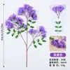 Novos Galhos de Jacarandá Artificiais para Decoração de Casamento, Flores Artificiais de Alta Qualidade para Paisagismo Interno e Externo, Flores para Decoração de Jardim em Atacado