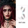 Pegatinas Faciales de Maquillaje Mate Nuevas de Halloween Transfronterizas para Fiestas y Actuaciones Festivas Pegatinas de Tatuaje Facial Temporales