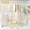 Cabideiro para Quarto de Casa, Cabideiro de Chão, Rack de Armazenamento Móvel Atrás da Porta, Secador Simples de Canto para Dormitório, Novo