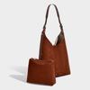 Bolso de Mano de Moda Europeo y Americano de Nicho Moda Otoño e Invierno 2025 Bolso de Hombro Retro Simple Bolso Sencillo de Axila para Viajes Diarios para Mujer