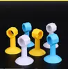 Batente de Porta de Silicone, Maçaneta de Porta de Banheiro Sem Furo, Batente de Porta de Vaso Sanitário Multifuncional, Dispositivo de Sucção na Parede