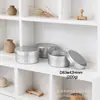 Perfume Sólido Crema Facial Sérum Loción Cosméticos Decantación Portátil Metal Roscado Redondo Caja de Aluminio