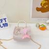 Bolso de Mano de Perlas para Niños 2022 Nuevo Personalidad Niños Bolso Cruzado Elsa Moda Princesa Algodón Lino Billetera Bolso