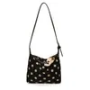 Bolsa Tote de Lunares Estilo Coreano 2026, Bolso Femenino de Moda Retro de Nicho, Bolso de Hombro Casual de Moda para el Trabajo