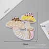 Novo Adesivo de Tecido Bordado Desenho Animado Cogumelo Cacto DIY Roupas Sapatos e Chapéus Logo Bordado Decorativo Acessórios Autocolantes