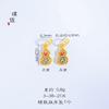 Colgante, pulsera y collar para mujer, con forma de calabaza de la paz, flor de melocotón, ábaco, accesorios de bricolaje de oro vietnamita de larga data
