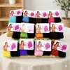 Dos anillos para toallas extra anchos accesorios para el cabello tocado banda de goma flor para la cabeza accesorios al por mayor juego extra ancho tarjeta dos anillos para toallas