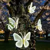 Luz LED Dinámica Brillante de Mariposa Luz Decorativa Navideña Forma de Mariposa Transparente Luz para Exteriores a Prueba de Lluvia Luz para Insectos