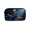 Novo Produto Estojo de Lápis Estampado Mbappe para Estudante Sacola de Papelaria Periférica da Copa do Mundo de 2026 Leve e de Grande Capacidade