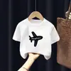2026 Nuevo Estilo Camiseta Casual de Algodón Puro para Bebé Camiseta de Manga Corta para Niños Niños Camiseta para Niños Top de Verano de Manga Media
