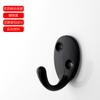Gancho de Pared para Dormitorio Gancho Individual para Abrigo Aleación de Zinc Negro Colgante de Pared Ropa Gancho Retro Venta al por Mayor Gancho Individual Gancho para Abrigo
