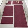Set de 5 Alfombrillas Absorbentes para Piso, Felpudos para Puerta de Entrada, Alfombrillas Antideslizantes Resistentes a Manchas para Entrada, Alfombras para Mesita de Noche de Dormitorio, Transfronterizo