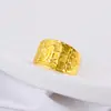 Anel Masculino Curvo Liga de Metal Ouro de Imitação Anel da Sorte para Homens Anel de Chefe Estande de Exposição Anel Grande Joias Joias Atacado