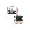 Adecuado para los modelos BMW Serie 3, Serie 5, Serie 7 y E38: moldura del umbral de la puerta, protector de estribo lateral, clip de fijación y clip de retención D729
