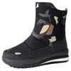 Botas de Algodón para Hombre Invierno Forro Polar Engrosado Sin Cordones Transfronterizas Casuales Botas de Nieve Impermeables Antideslizantes Zapatos de Algodón para Hombre Dropshipping