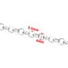 Cadena cerrada de acero inoxidable, cadena plana ovalada, joyería, accesorios de cadena para bricolaje, collar, pulsera, accesorios de soldadura de moda, cadena