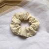 Anillo para el Cabello de Goma Grande de Burbujas Sencillo de Primavera y Verano, Tela Seersucker, Lindo para Niña, Goma Elástica Gruesa, Cuerda para el Cabello, Accesorio para la Cabeza Estilo Coreano para Mujer