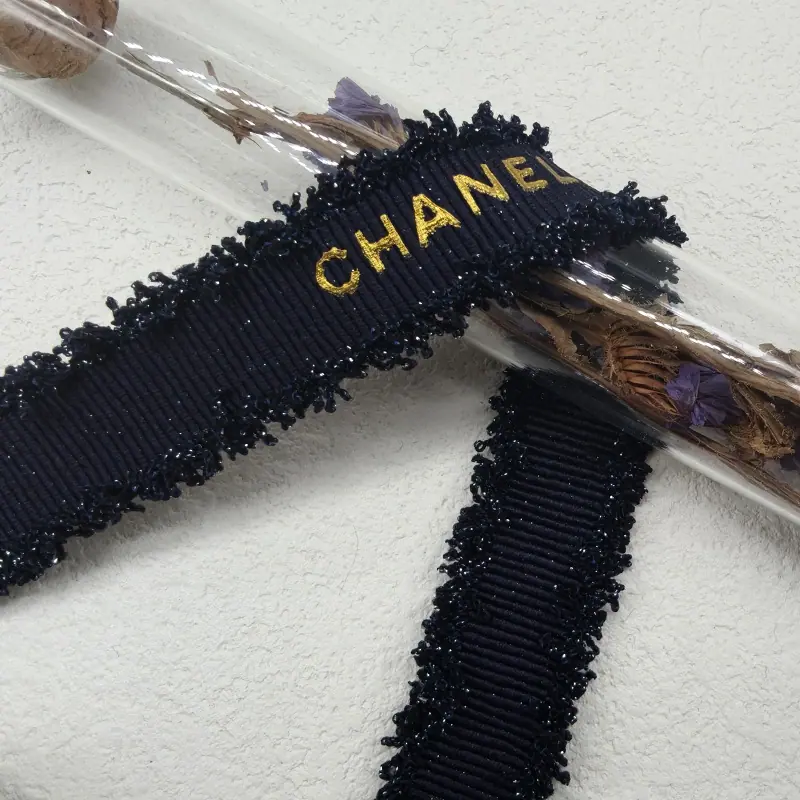 2cm金葱藏青色烫金