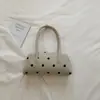 Bolsa de Hombro de Moda Linda de Lunares de Nicho Coreano Nueva Simple Versátil Bolsa Almohada de Mano para Viaje Boston