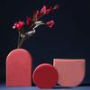 Color Morandi Geometría Nórdico Cerámica Jarrón Modelo Casa de Diseño Adornos Decoración Suave Creativa Venta al por Mayor