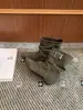 Botines de Moda Europea y Americana Nuevos Otoño/Invierno 2026 de Gamuza con Punta Cuadrada, Tacón Bajo Grueso y Hebilla para Mujer