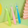 Exportação Colher de Silicone para Bebê Embalagem em Inglês Colher Totalmente de Silicone Macia / Colher Infantil Colher Macia de Silicone